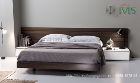 Giường gỗ sồi tự nhiên TN035
